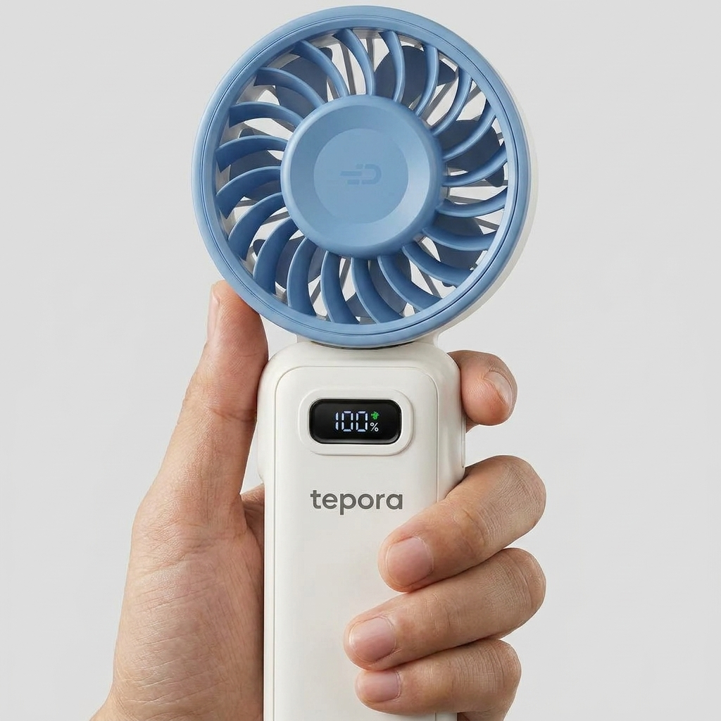 tepora Cool° blauw - in de hand